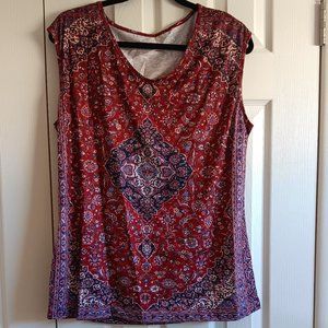 JUST REDUCED!!!   Large Sleeveless Boho Top NWOT